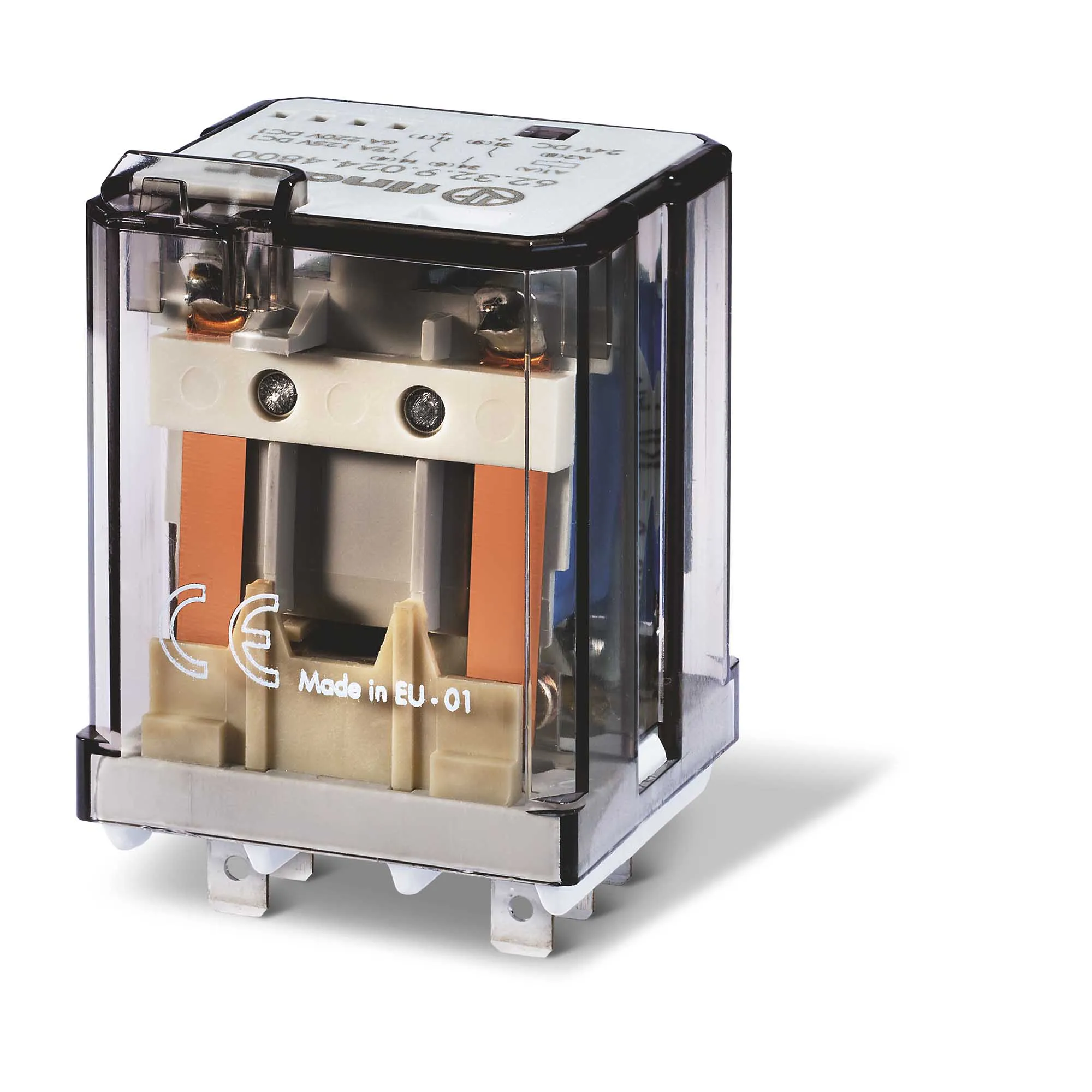 Relè Finder, bobina 110V cc, A innesto