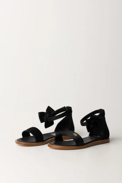 Sandali con fiocco Black