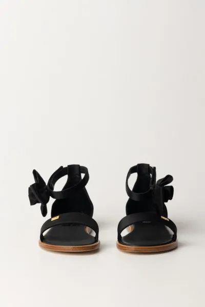 Sandali con fiocco Black