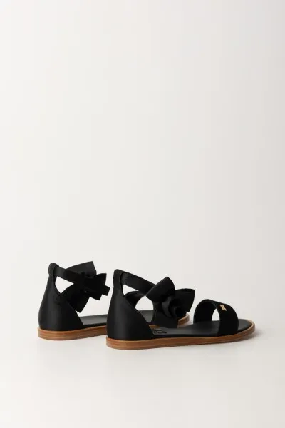 Sandali con fiocco Black