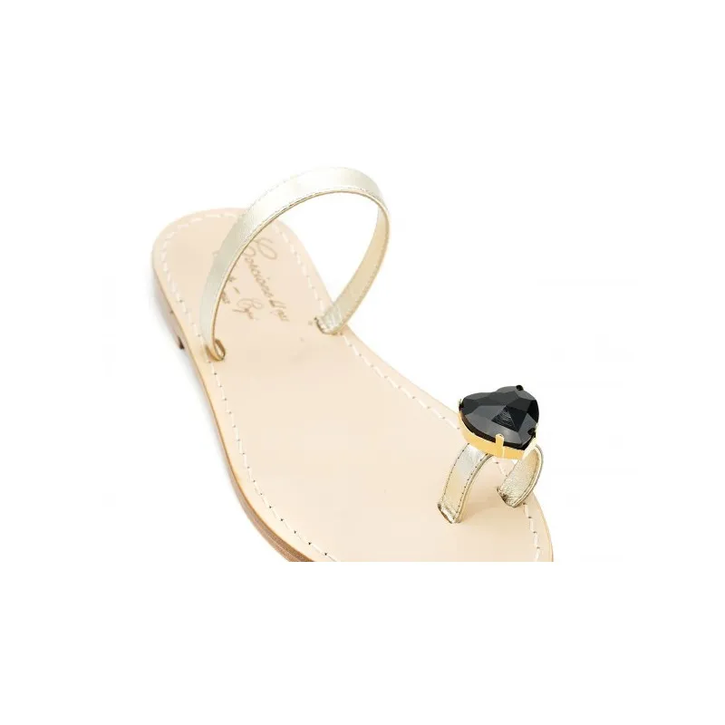 Sandali fascia e dito con cuore
