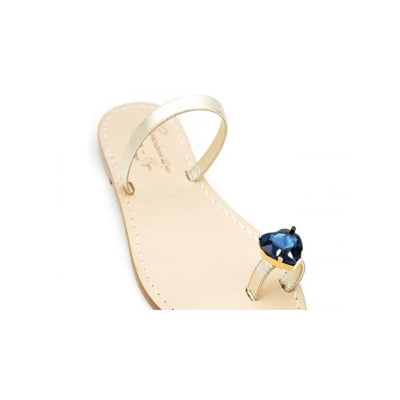 Sandali fascia e dito con cuore