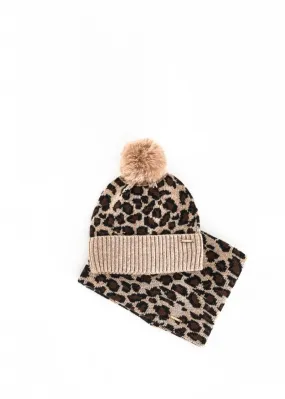 Sciarpa e cappello animalier