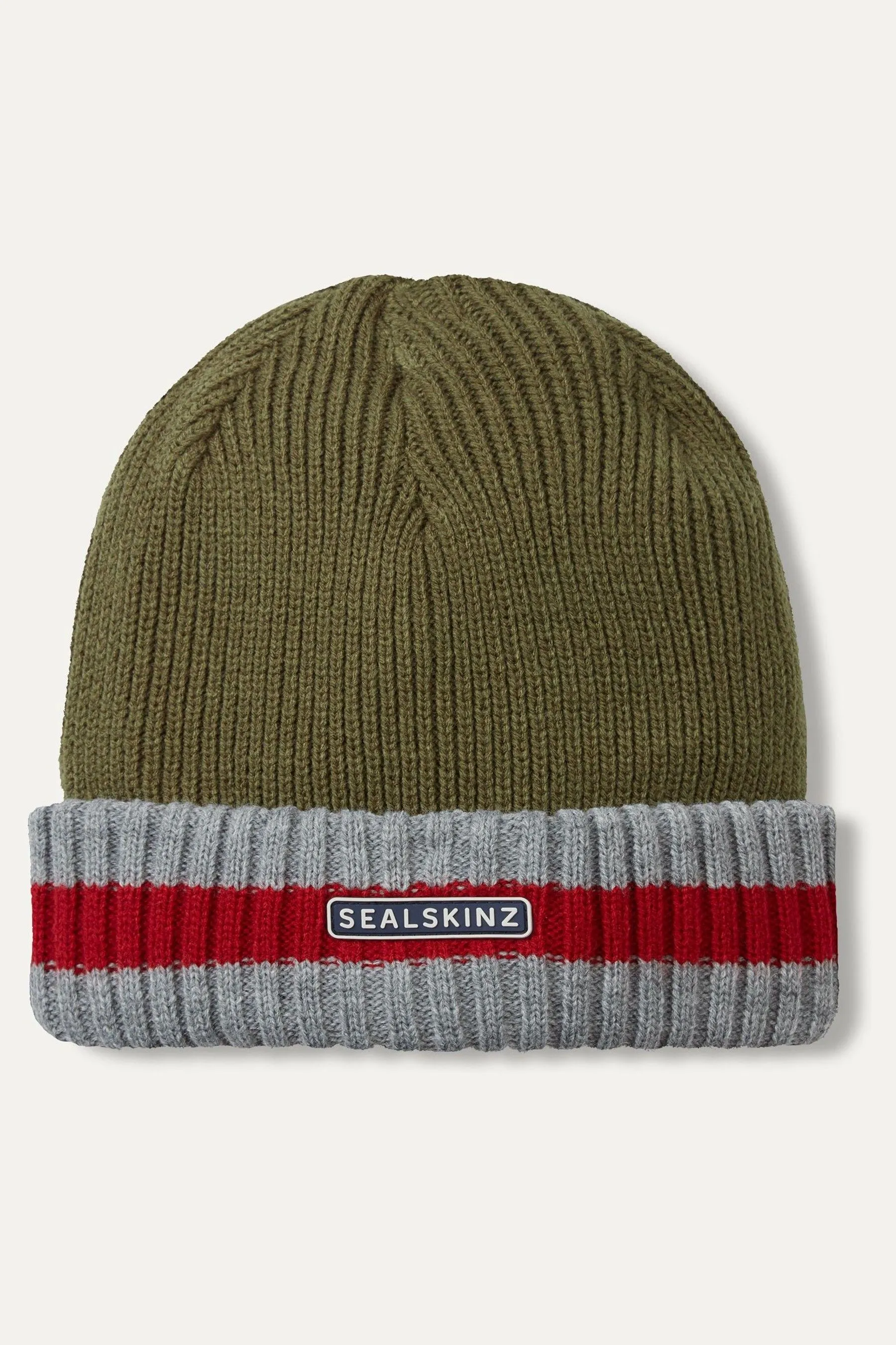 Sealkinz - Holkham - Berretto impermeabile a righe con risvolto e clima freddo    