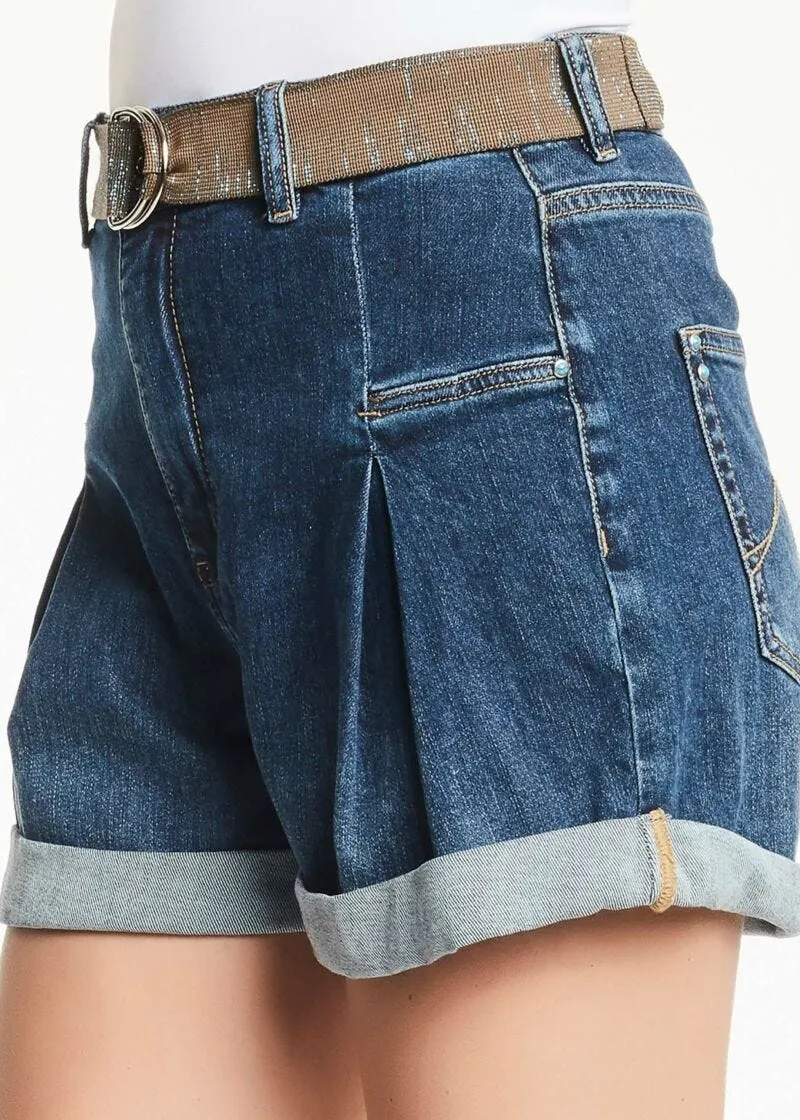 Short in denim stretch