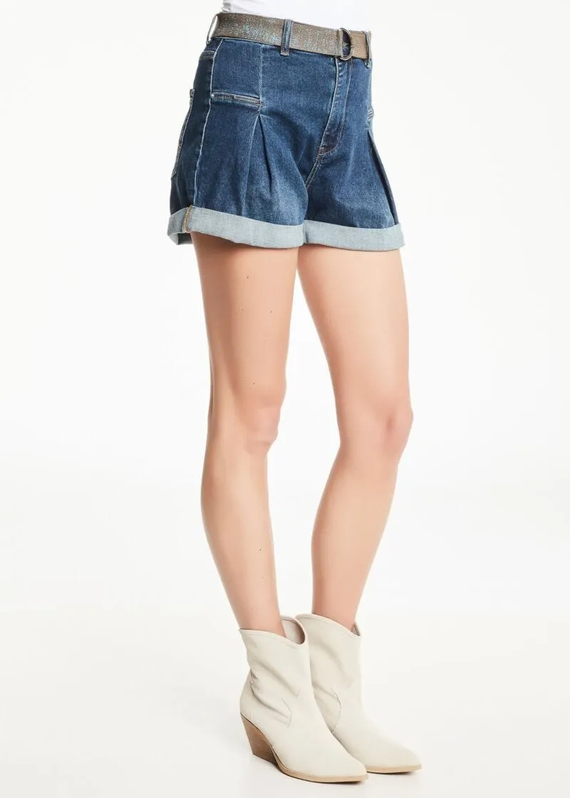 Short in denim stretch