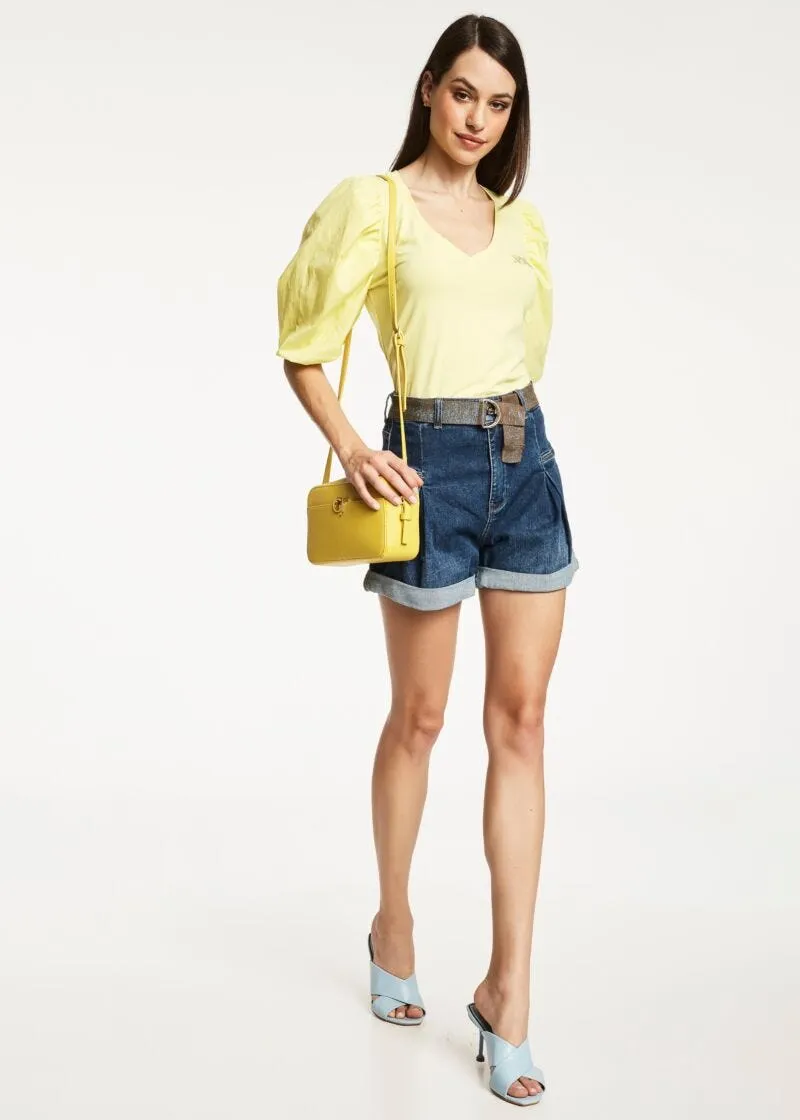 Short in denim stretch