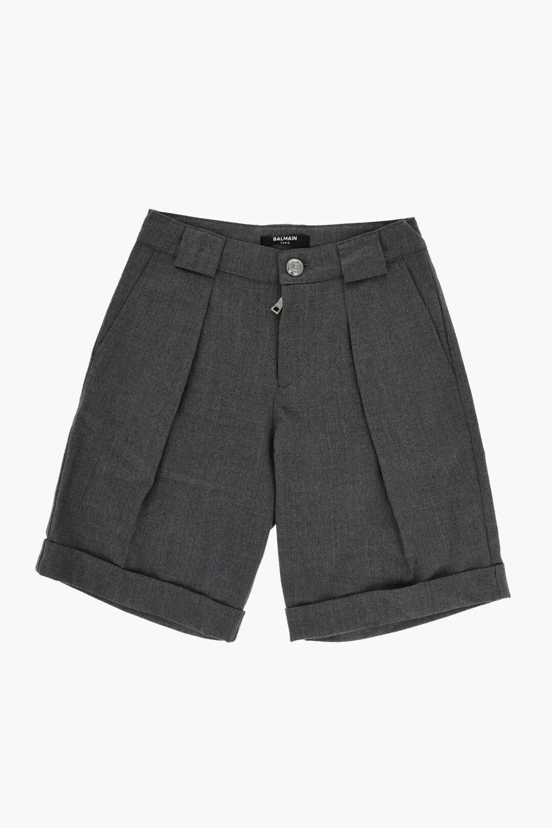 Shorts con Pince Frontali e Risvolti