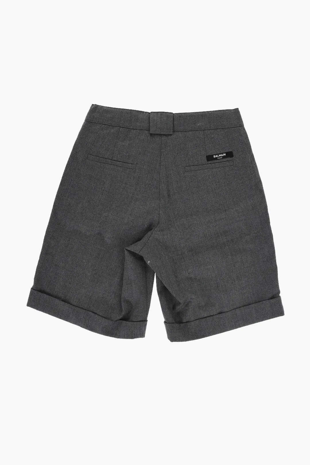 Shorts con Pince Frontali e Risvolti