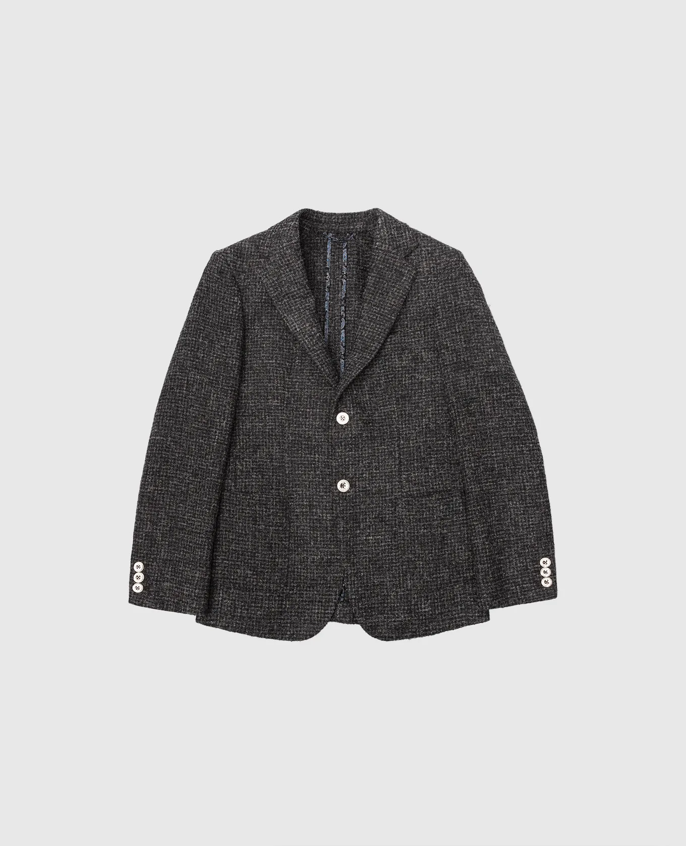 Stefano Ricci Blazer da bambino in lana fantasia grigio scuro Y1RSGD2200WPC01A