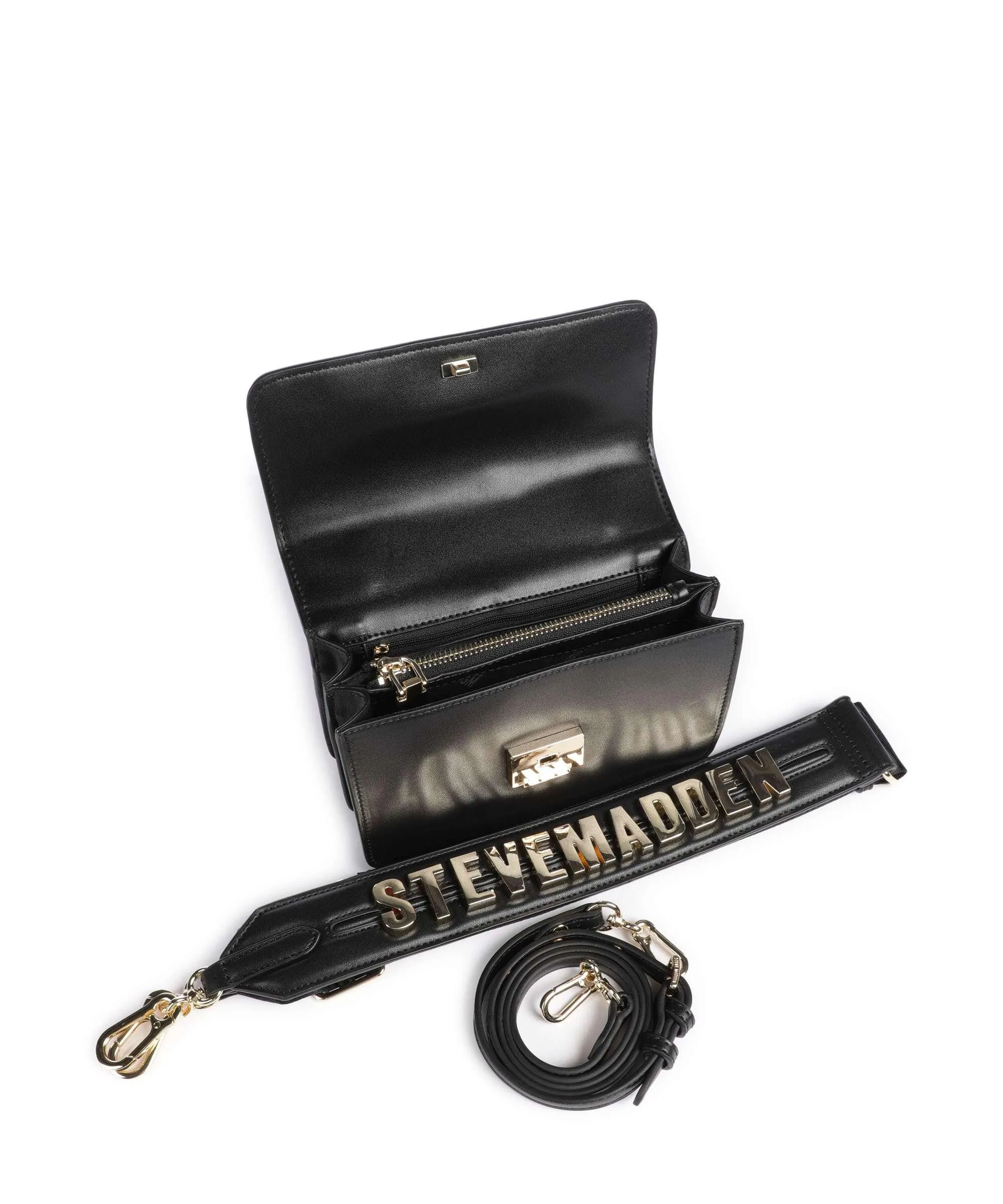 Steve Madden BZEN Borsa a tracolla pelle sintetica nero  