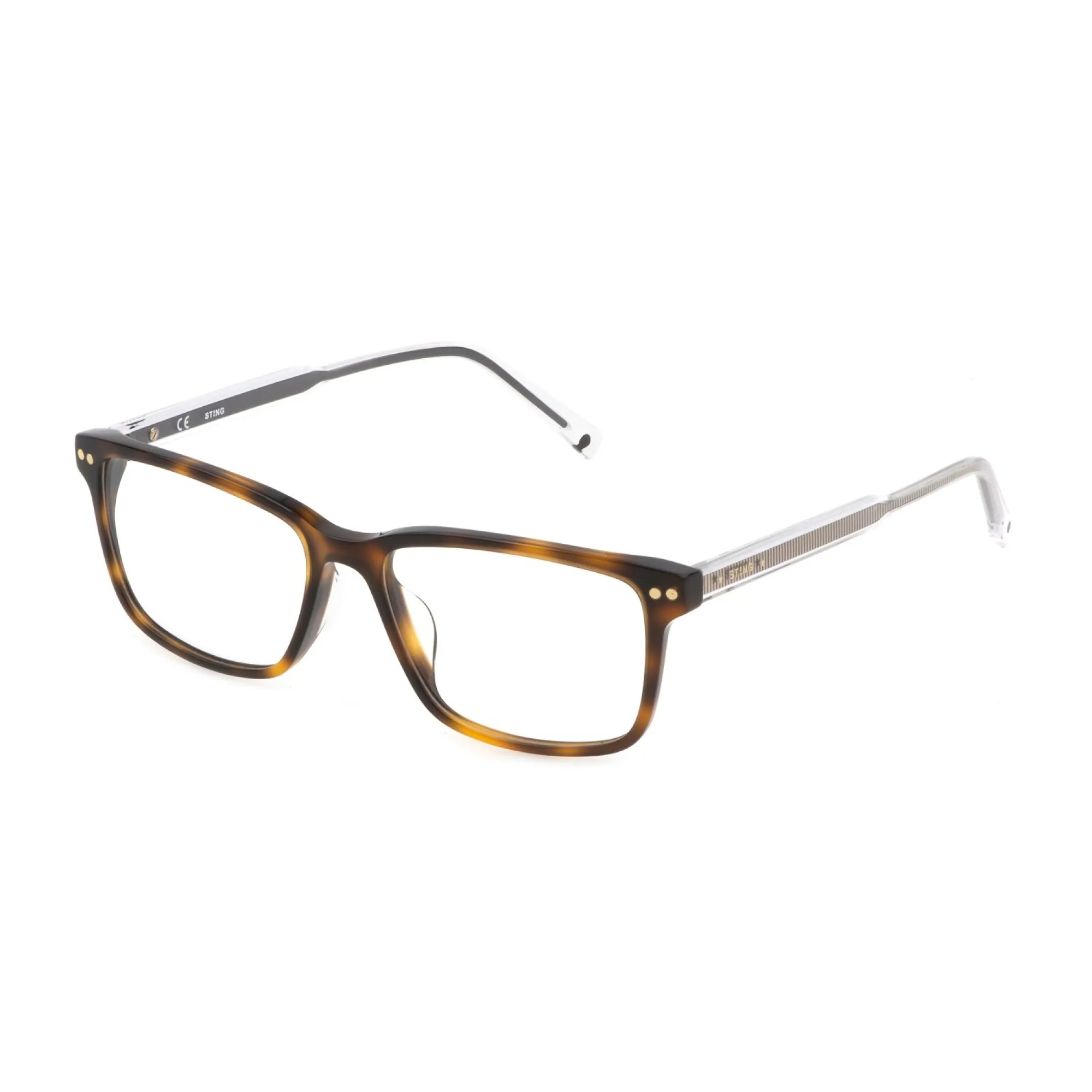   Sting VST426 River 3 0778 Avana Giallo Chiaro Lucido | Occhiale Da Vista Uomo 
