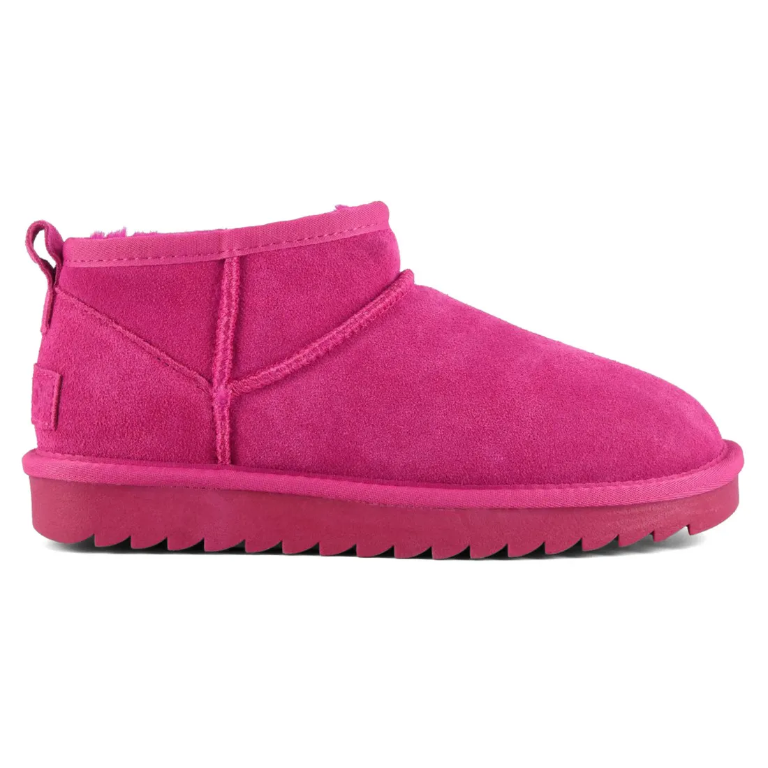 Stivaletto da donna Colors Of California in pelle scamosciata fuxia