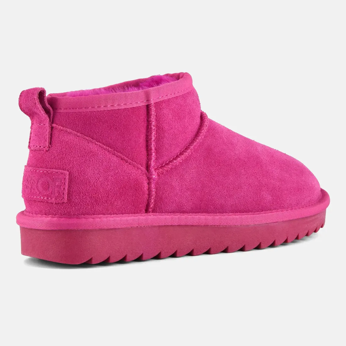 Stivaletto da donna Colors Of California in pelle scamosciata fuxia