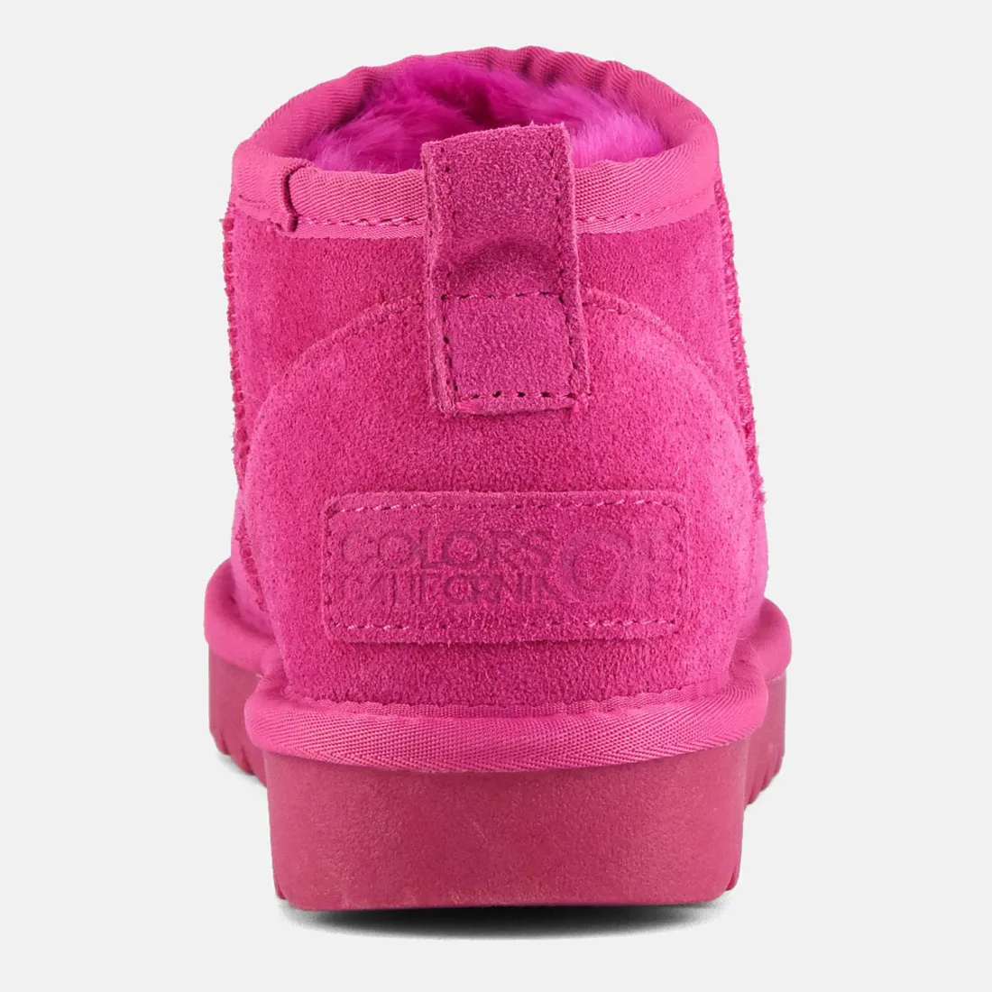 Stivaletto da donna Colors Of California in pelle scamosciata fuxia