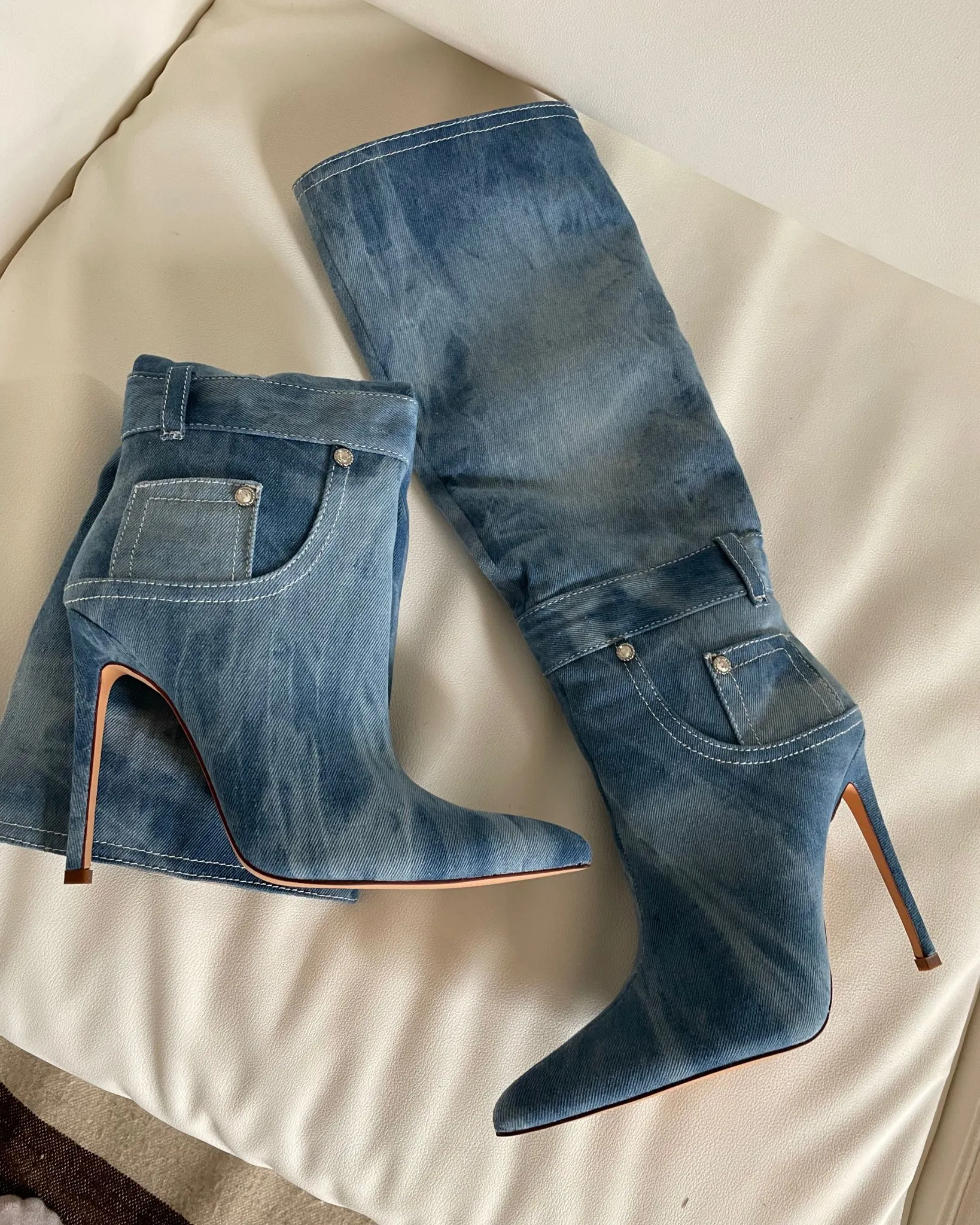 Stivali in denim