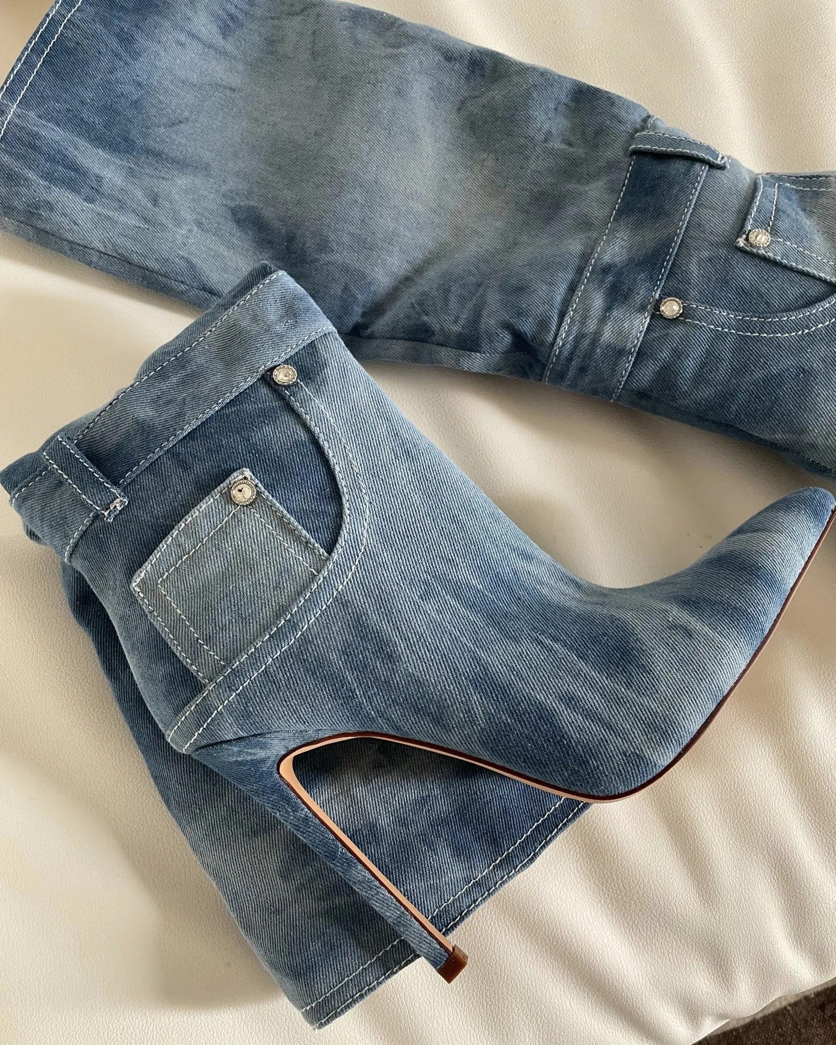Stivali in denim