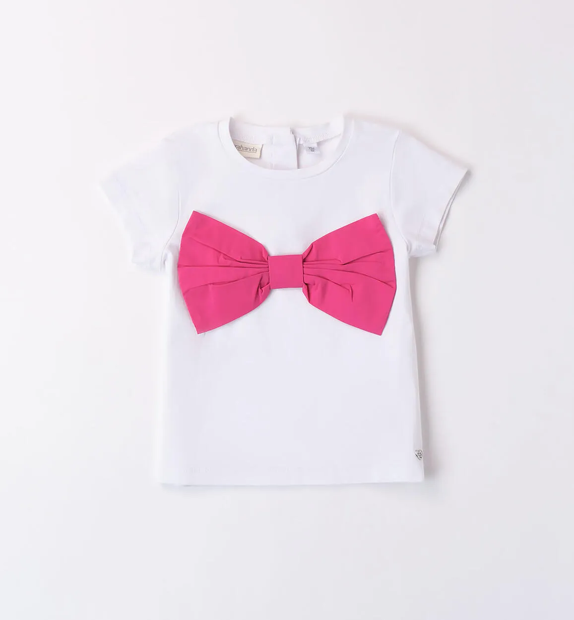T-shirt bambina con fiocco