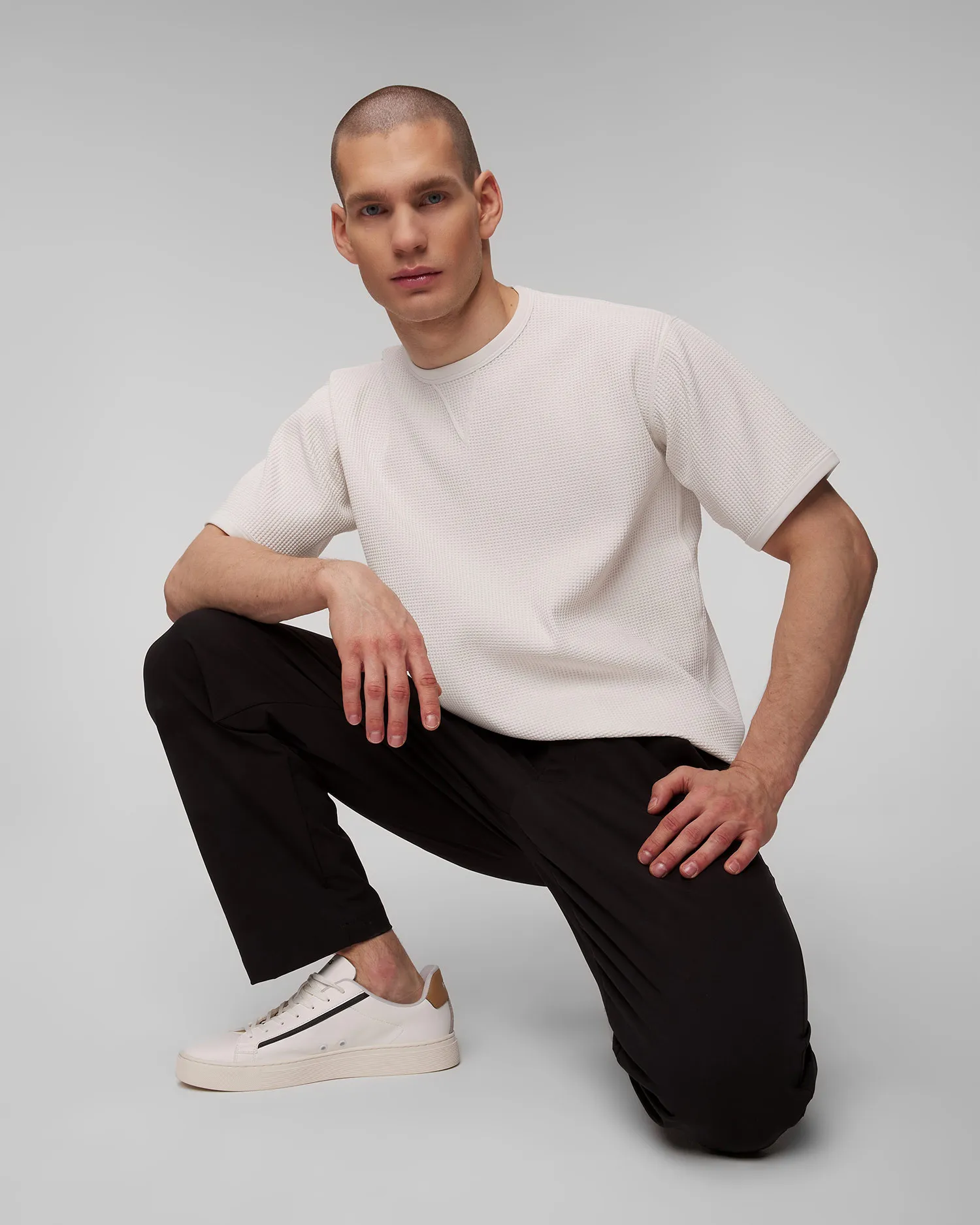 T-shirt bianca da uomo Goldwin WF Light Gusset T-shirt gm64104-w