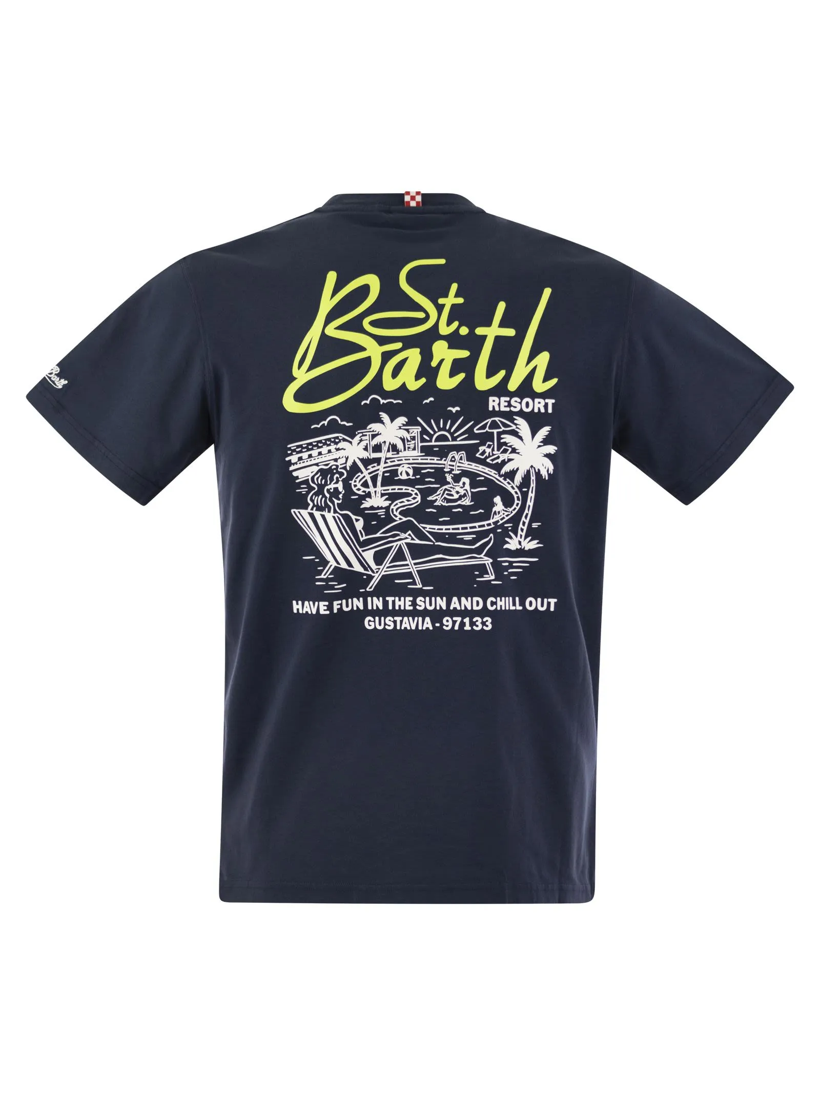 T-shirt con stampa sul petto e sulla schiena
