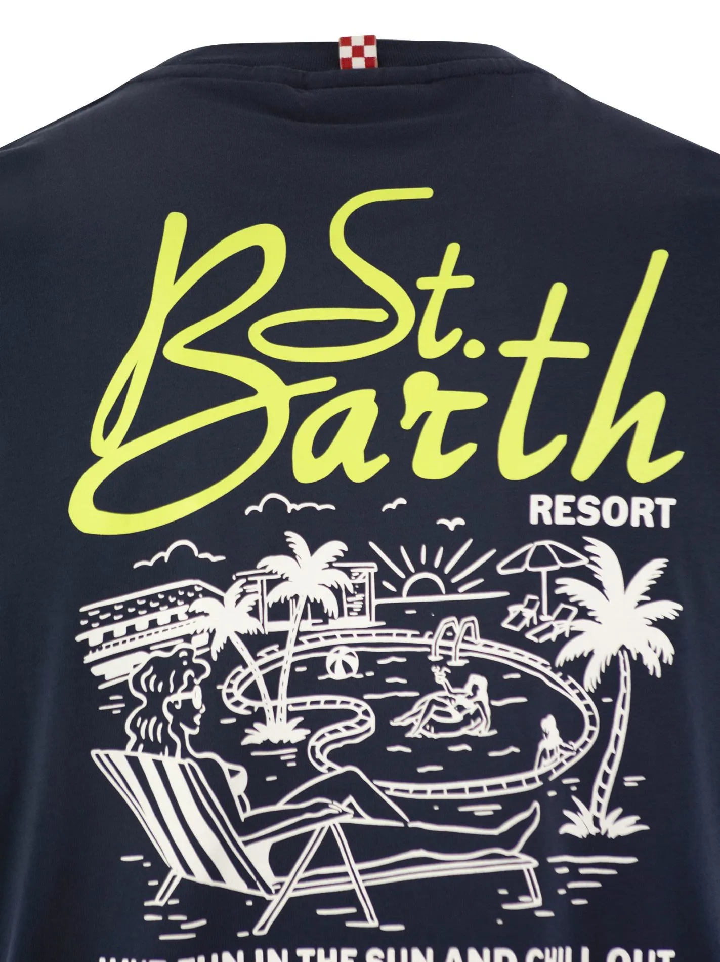 T-shirt con stampa sul petto e sulla schiena
