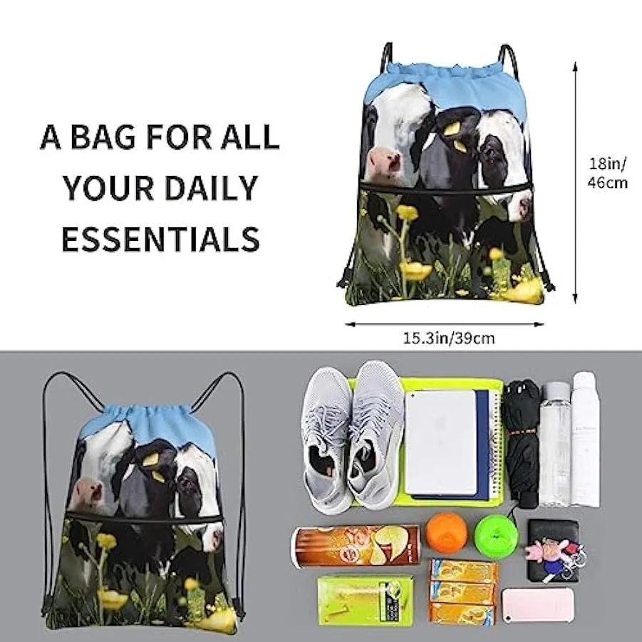 TEMKIN Green Frog Zaino con coulisse con cerniera, borsa zaino impermeabile regolabile, progettato per sport fitness, campeggio 