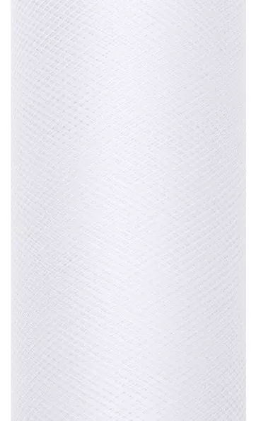 Tessuto in tulle bianco 8cm x 9m