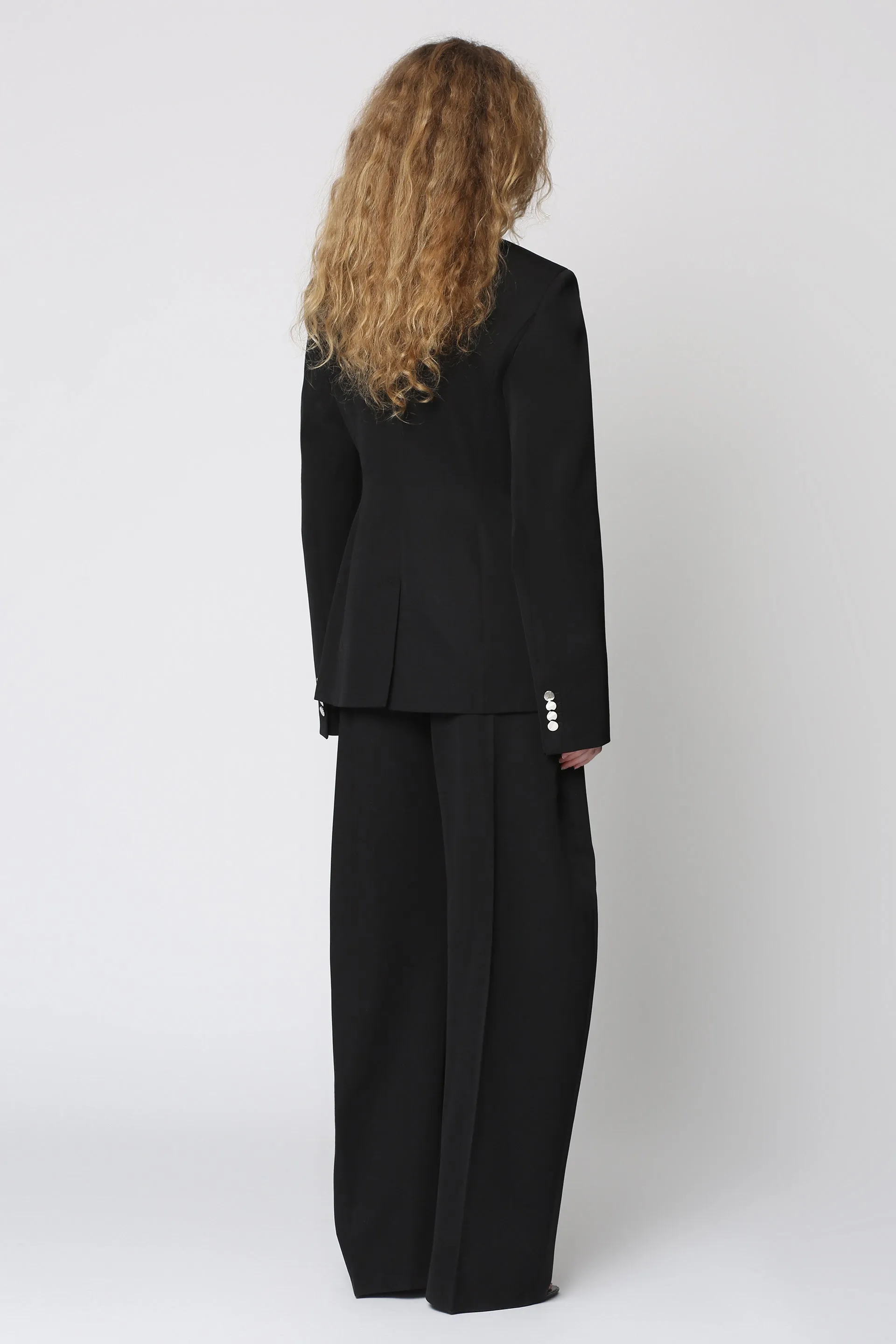The Attico Pantaloni ampi Gary a vita alta