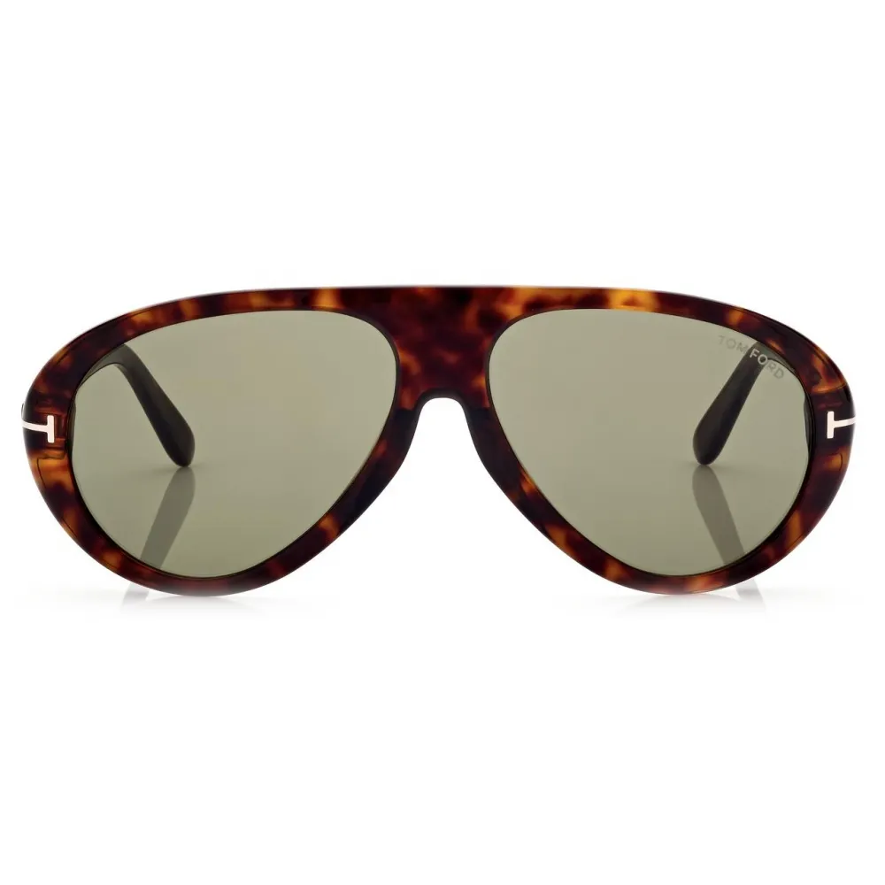 Tom Ford - Camillo Sunglasses - Occhiali da Sole Pilota - Havana Scuro - FT0988 - Occhiali da Sole - Tom Ford Eyewear