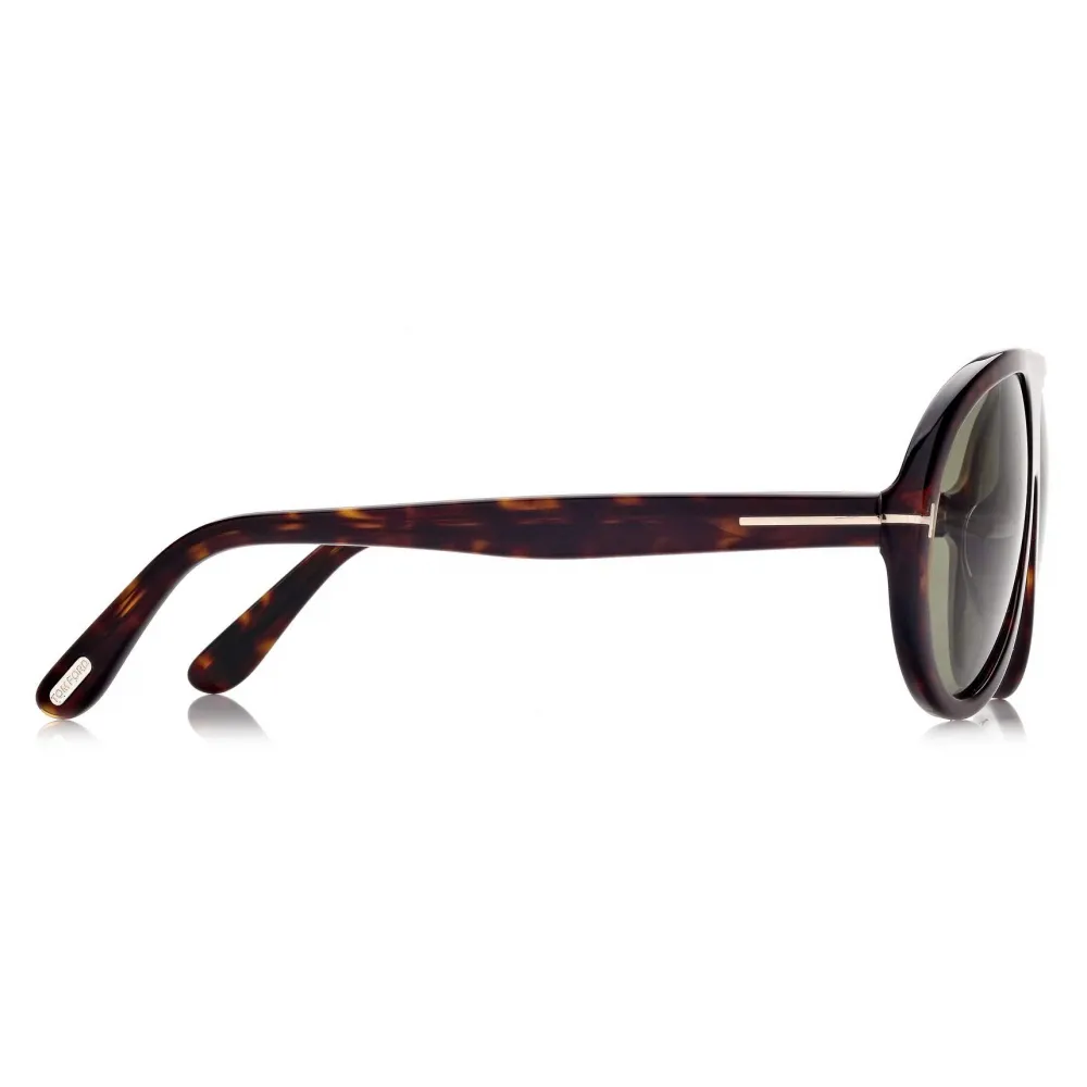 Tom Ford - Camillo Sunglasses - Occhiali da Sole Pilota - Havana Scuro - FT0988 - Occhiali da Sole - Tom Ford Eyewear