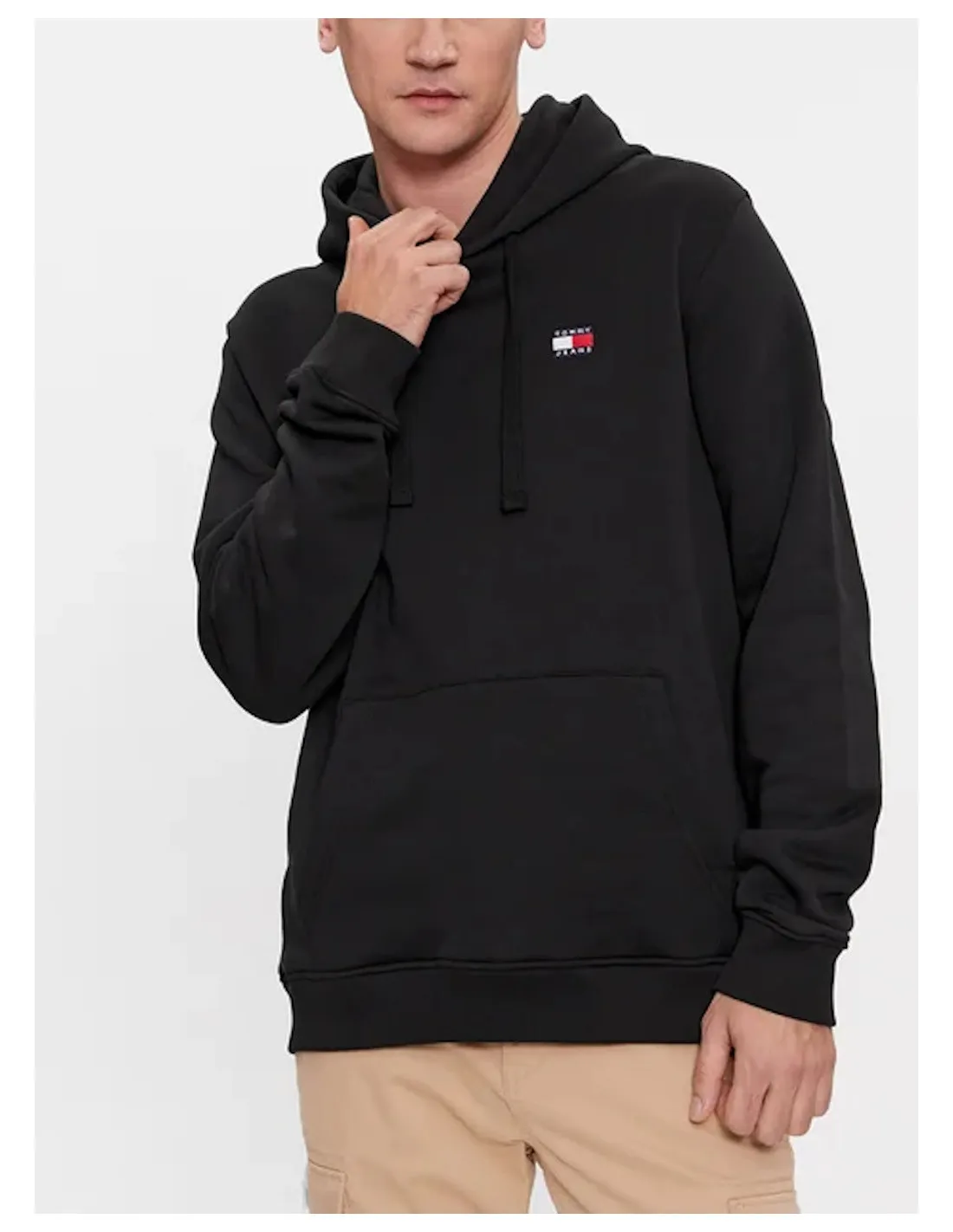 TOMMY JEANS FELPA UOMO, TJM REG BADGE HOODIE