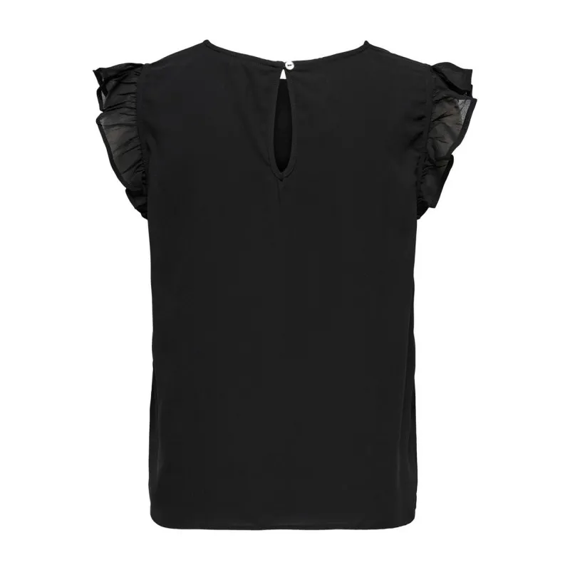 TOP ONLANN MANICHE CORTE CON VOLANT DA DONNA ONLY