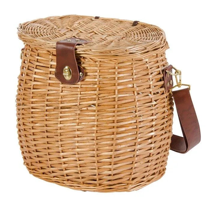 VERDELOOK CESTO PORTAFUNGHI CON COPERCHIO E TRACOLLA CM33X23X35H