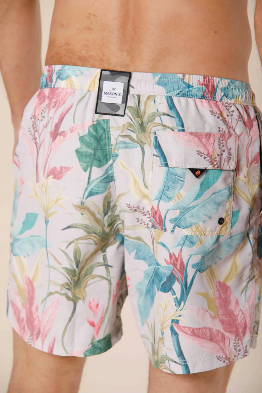Versilia Beach maillot de bain homme en polyester avec motif floreal  jungle regular ①