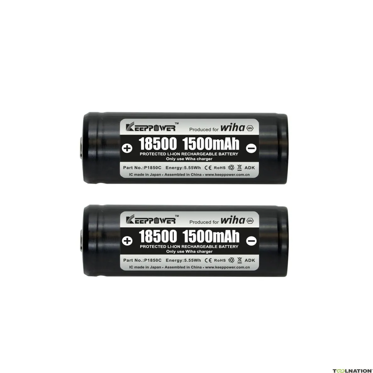 Wiha 41914 Set di batterie 18500 ioni di litio 2 pezzi in scatola ()
