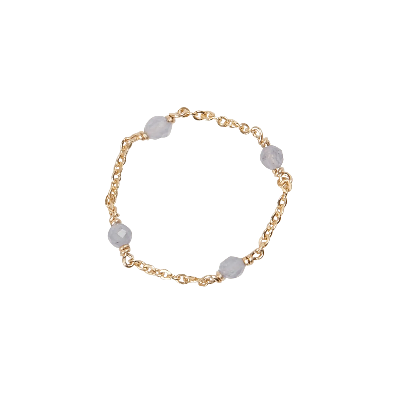  YAY   SATELLITE - Anello a catena con pietre | Blu