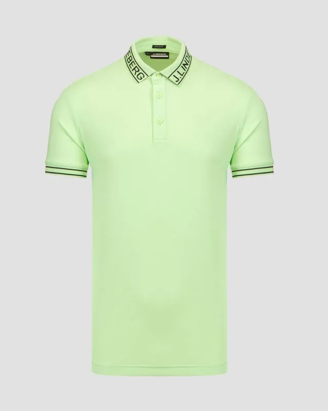 Zielone polo męskie J.Lindeberg Austin GMJT09171-m073